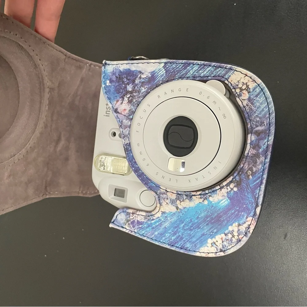 blue dolphin Polaroid case